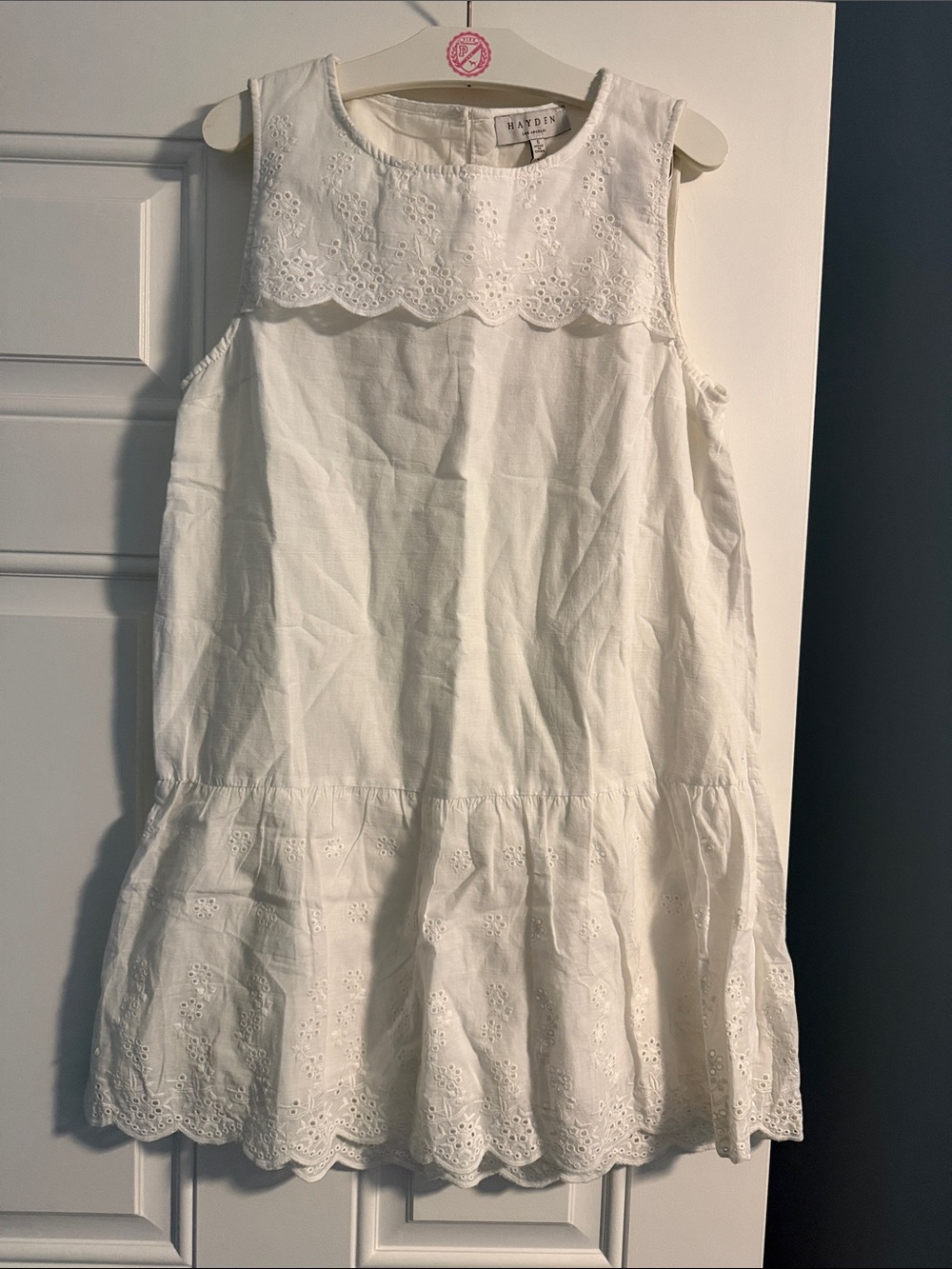 Hayden Los Angeles White Eyelet Embroidered dress